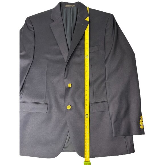 Lauren Ralph Lauren 42R Navy Wool Blazer Gold Button Sport Coat Classic Fit - Picture 15 of 15